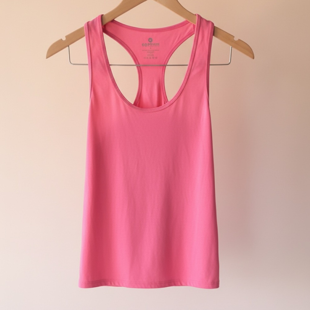 90 Degree By Reflex Hot Pink Racerback Tank Top